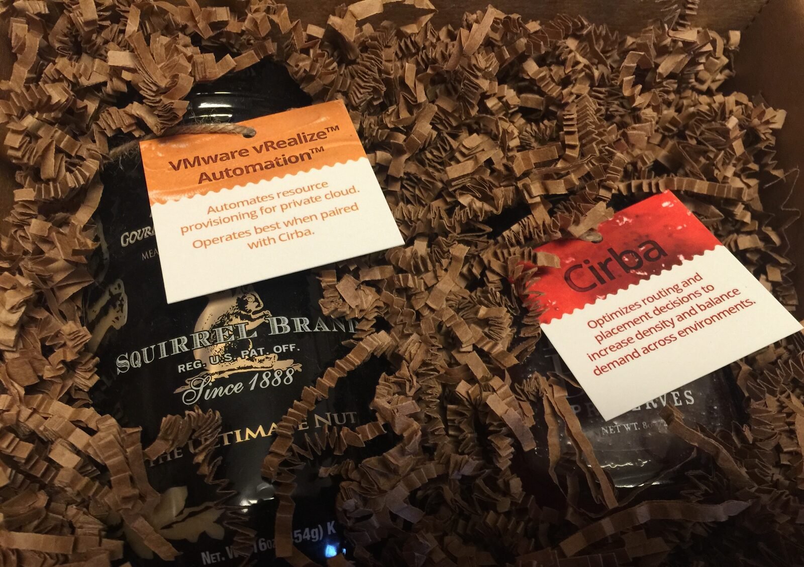 Premium gift contents with tags